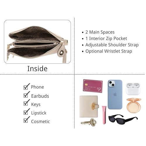 Isabelle Women'S Turn Lock Closure Wristlet Clutch And Crossbody thumb #2