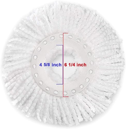 Image of Boniry 2 PCS Microfiber Spin Mop Refills for Floor Cleaning - Super Absorbent Universal Mop Head Replacement