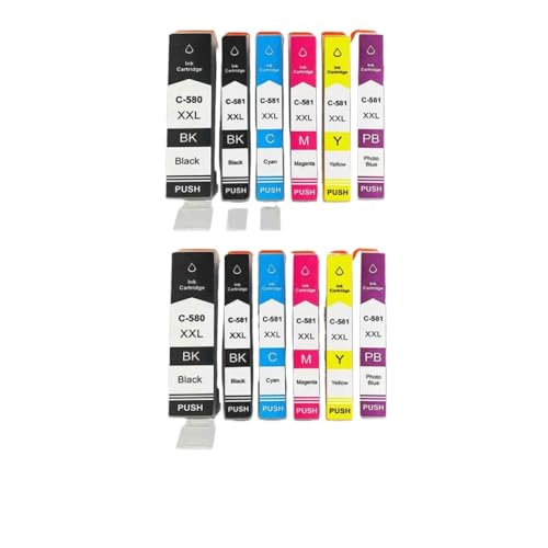 Cartouche d'encre CLI-581 PGI-580 double kit XL haute capacité pour série TS et TR