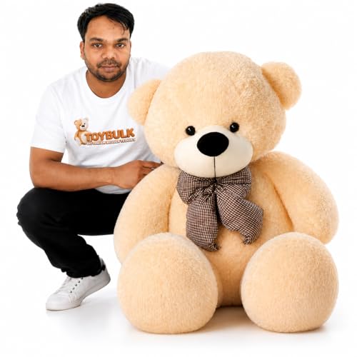 Image of Giant Teddy Bear 6 Feet Cream Color | Big Soft Teddy Bear for Girls | Cute Hugging Plush Toy | Birthday Gift, Valentine Gift, Premium Soft Toy