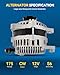 PHILTOP Alternator Compatible with 2011-2012 Explorer, 2010-2012 Taurus, 2011-2013 MKX, 2009-2010 Flex, 2009-2012 MKS, 2008-2009 Taurus X Replacement 11271N