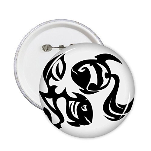Badge Poissons constellation pour personnaliser veste en jean et sac à dos bouton