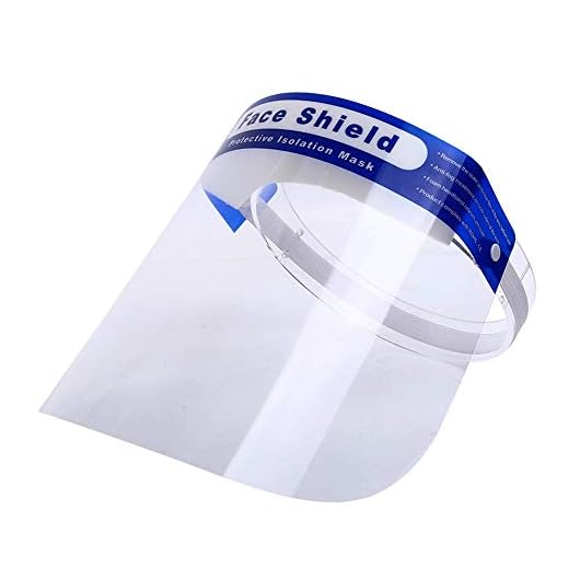 tempo di saldi Visiera Protettiva Integrale In Policarbonato Paraschizzi Trasparente Regolabile