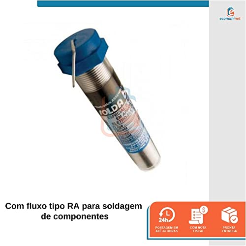 Kit Solda Ferro Profissional 30w 110v + 1 Tubo Estanho 25g
