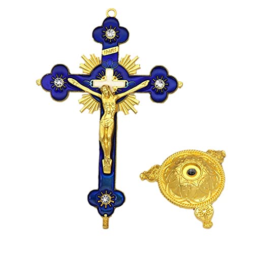 New Church Relics On The Stand Cross Wall Crucifix Antique Chapel Home Ornaments Decor Church #TOP12