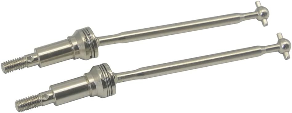 Spactz 2Pcs Metal Front Drive Shaft CVD QWJ01 for Xinlehong Q901 Q902 Q903 9130 9136 9137 1/16 RC Car Spare Parts
