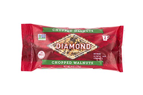 Diamond of California, Chopped Walnuts, 8 Ounce Bags (Pack of 12)