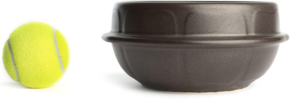 Crazy Korean Cooking Korean Stone Bowl (Dolsot), Sizzling Hot Pot for Bibimbap and Soup - Premium Ceramic (Medium - No Lid)