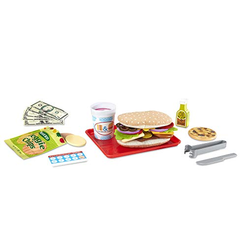 Melissa & Doug hölzerne Schneiden und Stapeln Sandwich Counter | Rollenspiel Holzspielzeug | Food Game | 3+ | Geschenk… – Bild 6