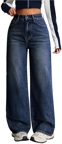Nifty Women's Denim Stretchable High Waist Baggy Jeans for Women (1479_BLU_26_Blue_26)