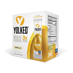 YOLKED – NSF-Certified Muscle Building Supplement – Help Increase Lean Muscle, Reduce Muscle Loss, and Improve Recovery with Fortetropin, 30 Servings