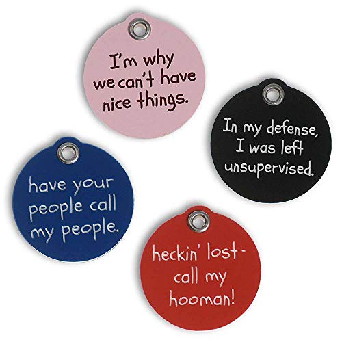 LuckyPet Pet ID Tag - Funny Dog & Cat Tag: Have Your People