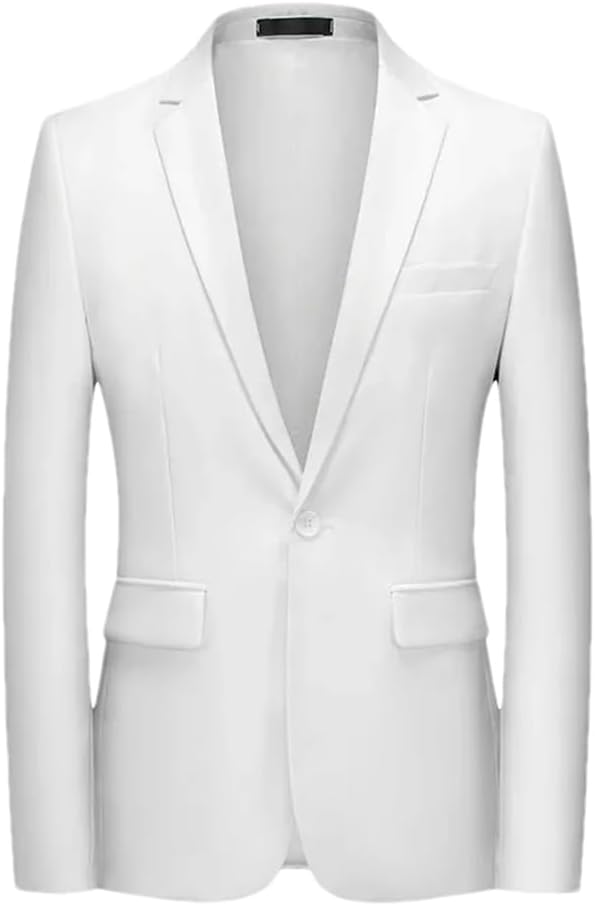 Men's Casual Business Suit/Male One Single Buttoned Dress Blazer Jacket Coat