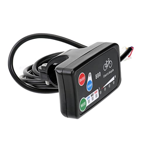 HANABASS Mountain Bike Control Panel Assisted Display Controller Easy to Operate Bike Accessory for Electric Bicycle Gear Power and Mode Indicator