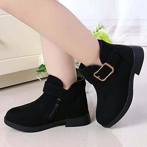 Bottes mode pour filles taille 35 modèle contemporain noir - 3