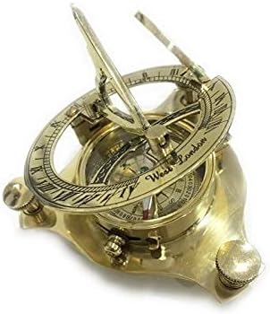NauticalMart NM031890A Brass Sundial Compass - Case Pack of 16