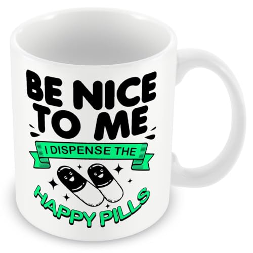 Funny Pharmacéutico Happy Pills Taza de regalo