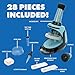 Educational Insights GeoSafari Microscope Science Set – STEM Kits for Kids, 400x Magnification, Scientific Discovery Toys for Classroom or Home Projects, Biology & Chemistry Experiments, Ages 7+
