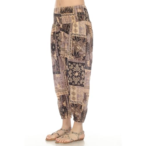 Tropical Patchwork Harem Pants