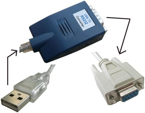 USB to RS232 Series Converter - with Null Modem/Crossover Cord - DB9 Female Terminal