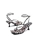 DREAM PAIRS Women's kitten Low Strappy Lace Up Heels Open Square Toe Thong Ankle Strap Heels Sexy Fashion Comfort Dress Shoes Party Sylvestra Pumps Heeled Sandals,Size 9.5,Leopard,SDHS2405W