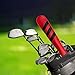 Golf Alignment Stick Cover Golf Rod Protector Waterproof Plush Lining Protective Case for Golf Direction Indicator, Red
