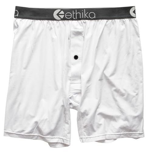 Ethika Mens Alternate Boxer Brief | *Solids* Modal - White