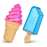 Pawaboo Dog Cooling Chew Toys, 2 Pack Freezable Pet Teething Toys for Puppies for Summer Cooling, Dog Freezer Chewing Ice Toys for Teeth Cleaning, Reusable Puppy Frozen Toys Relieve Dental Discomfort