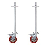 rueda bicicleta freno disco ★Rueda de goma roja de alta calidad resistente al desgaste, microelástica, con cubierta de metal, sin ruido, duradera