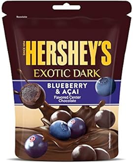 HERSHEY's Exotic Dark Blueberry & Acai Flavor|Dark Cocoa Rich Chocolates 33.3 Grams