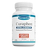 EuroMedica Curaphen Extra Strength - Curcumin & Boswellia Supplement for Healthy Circulation Support - Turmeric Supplement to Support Joints, Muscle Health & Endorphin Production - 120 Tablets