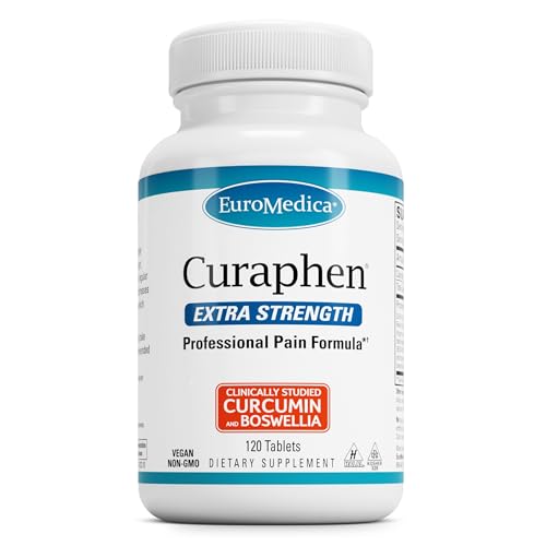 Euromedica Curaphen Extra Strength - 120 Tabs - Ultra Potent Curcumin & Boswellia with DLPA & Nattokinase - Clinically-Studied Ingredients, Highly Absorbable - 120 Servings Euromedica Curaphen Extra Strength - 120 Tabs - Ultra Potent Curcumin & Boswellia with DLPA & Nattokinase - Clinically-Studied Ingredients, Highly Absorbable - 120 Servings