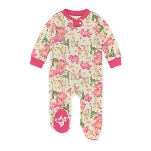 Image of Burt's Bees Baby Boys Footless Pajamas, Sleep and Play Loose Fit, 100% Organic Cotton Soft One-piece PJs, Sizes NB to 6-9 Months