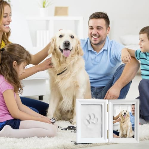 Pfotenabdruck Set Hund, Pfotenabdruck Set Katze, Pfotenabdruck Set Hund Und Katze, Tier Handabdruck Set, Bilderrahmen Aus Holz Pfotenabdruck Hund, Pfotenabdruck Set Hund Mit Digitale Keksform
