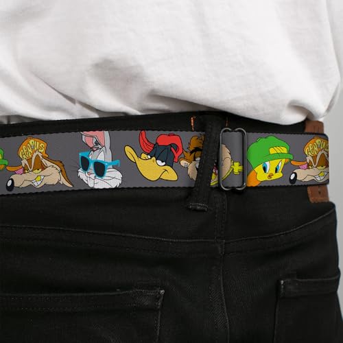 Buckle-Down Men's Seatbelt Belt Looney Tunes Kids4