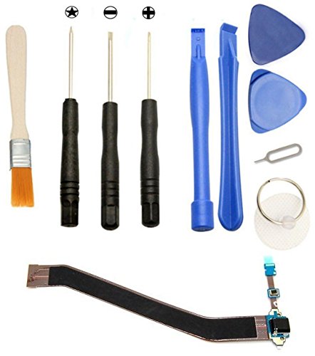 Games&Tech USB Charging Charger Port Connector Flex Cable + Tools for Samsung Galaxy Tab 3 10.1 GT-P5200 GT-P5210
