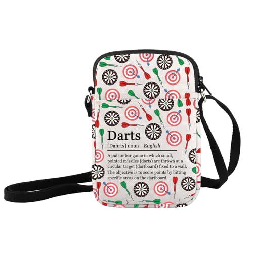 Sac à bandoulière Dart Definition pour amateur de fléchettes et peinture