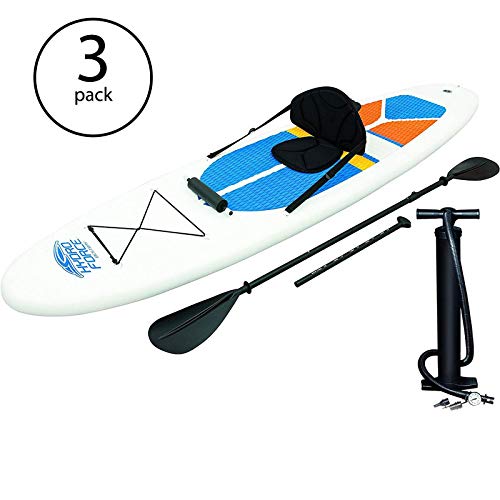 Bestway Hydro-Force White Cap Inflatable SUP Stand Up Paddle Board (3 Pack)