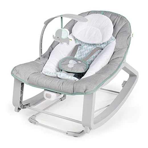 Ingenuity Keep Cozy 3-in-1 Cresci con me sdraietta vibrante per bambini, seggiolino e dondolo da neonato a bambino, vibrazioni e barra portagiochi, 0-30 mesi fino a 18 Kg (Weaver)