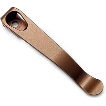 1PC التيتانيوم جيب كليب استبدال يناسب لكريس ريف Umnumzaan Sebenza، مخصص العودة كليب في لون الذهب الوردي