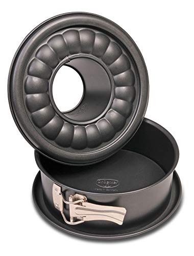 Dr. Oetker Molde Desmontable 2 Fondos 18Cm, Aluminio, Negro, 18 cm