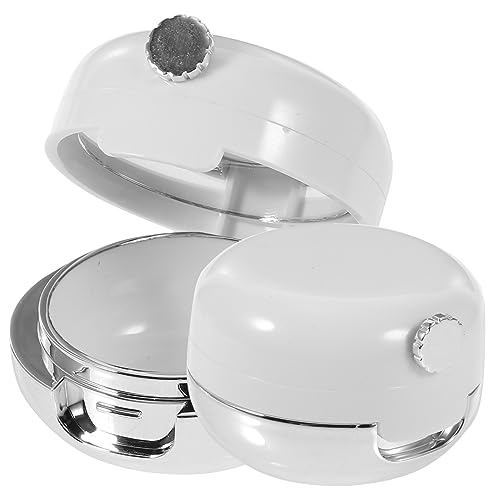 HAMPPLIES 2 piezas Contenedor para Bálsamo Labial con Cepillo de Silicona y Espejo Estuche Vacío para Exfoliante y Brillo de Labios Portátil y Duradero para