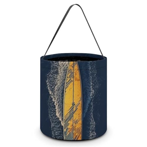 Sacs fourre-tout réutilisables pour Halloween, planche de surf, sac à goûter portable pour cadeaux et courses