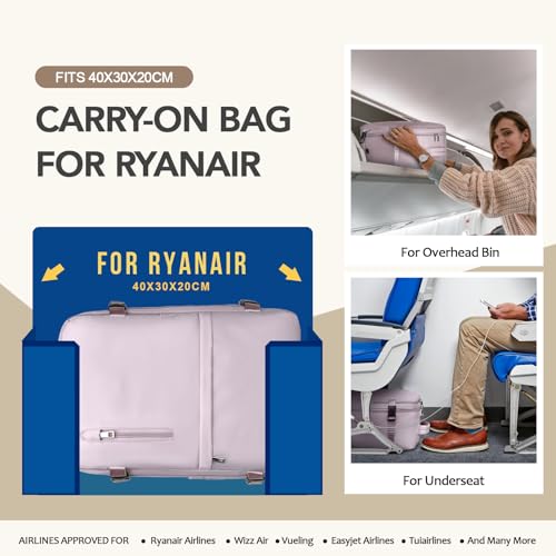 Xkdoai Bagage Cabine 40x30x20 pour Ryanair Sac a Dos Voyage Cabine Avion Bagage a Main Sac à dos de voyage Femme Homme – Image 2