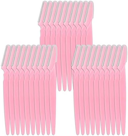 30 Pieces Eyebrow Razor Shaper Trimmer Shaver Facial Razor with Precision Cover for Women and Men