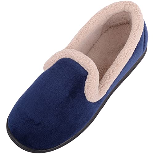 Chaussons en velours doux femme avec doublure tissu éponge bordeaux 36 EU