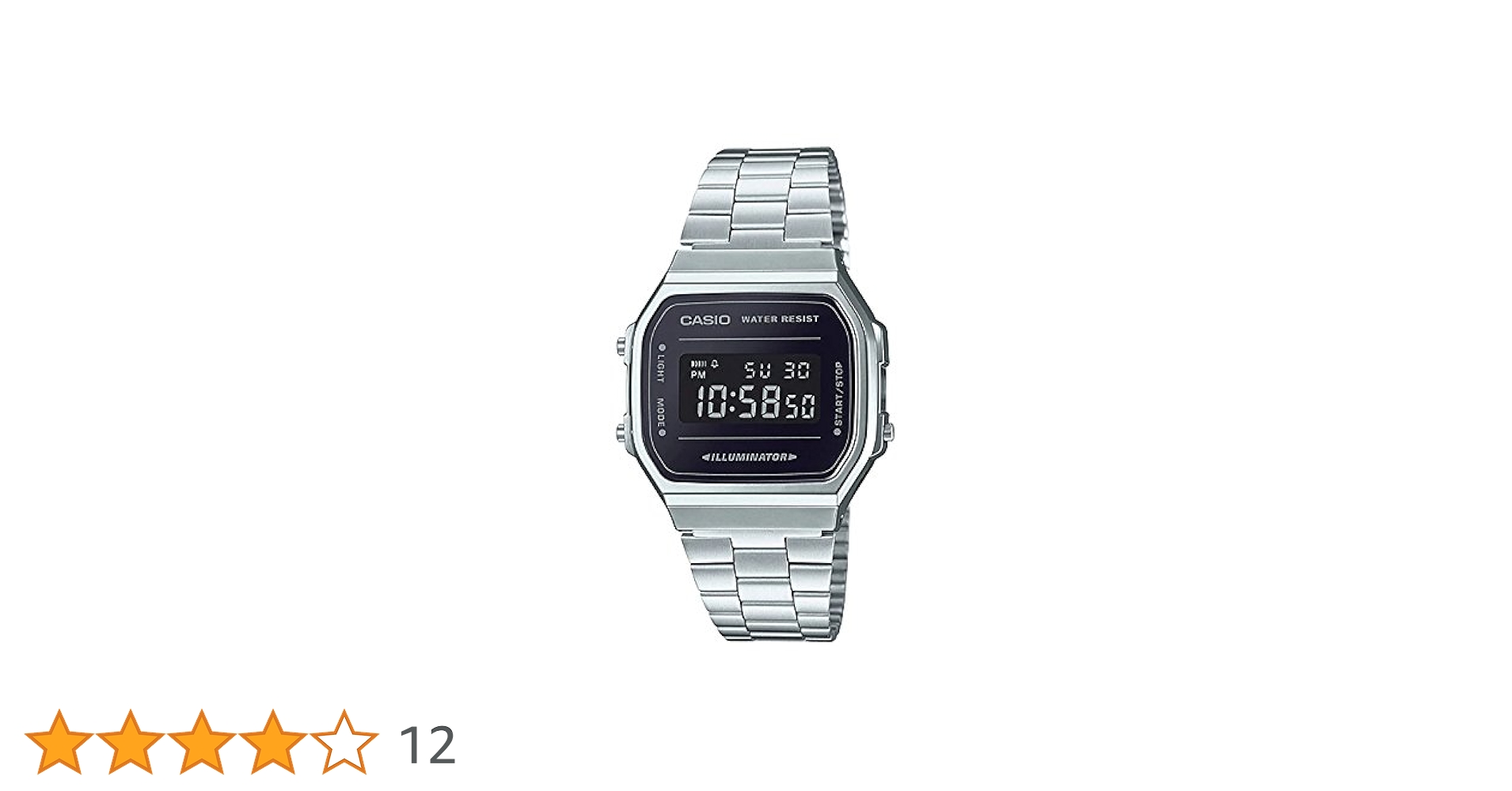 CASIO A168WEM-1 海外モデル 並行輸入品 スタンダード デジタル 並行輸入品 日本未発売 腕時計 メンズ