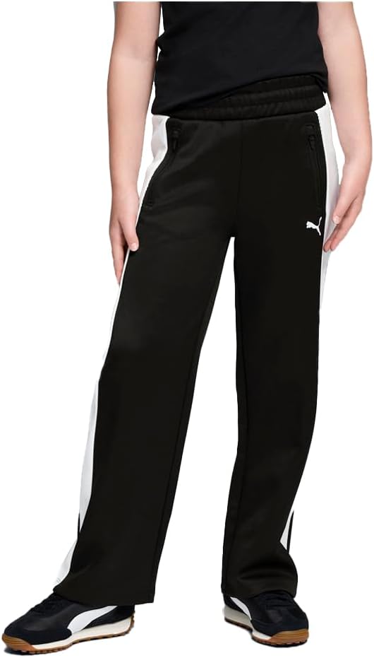 PUMA Kids Girls T7 Foundations Heavy Pique Pants Casual - Black