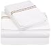 Pinzon 400-Thread-Count Egyptian Cotton Sateen Hotel Stitch Sheet Set - King, Taupe