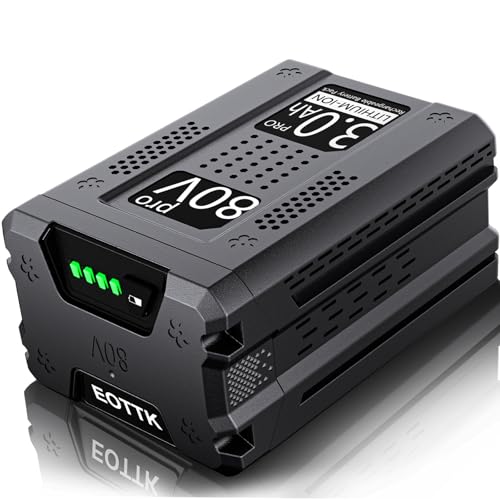 Image of EOTTK Replacement for Greenworks pro 80V Battery | Compatible with 80 volt greenworks battery GBA80200 GBA80250 GBA80400 GBA80500 Cordless Power Tools